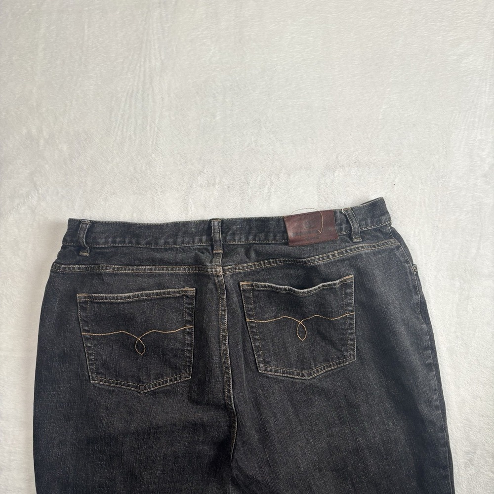 Lauren Jeans Co Patch Work Black Denim Pants Women's Size 16W Waist 36" x 29" - Picture 8 of 11